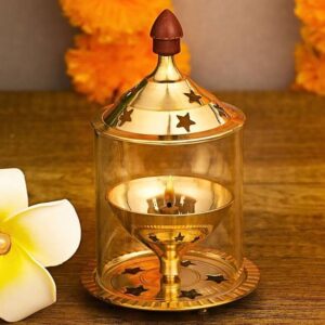 Ein Sof Borosilicate Glass Diya