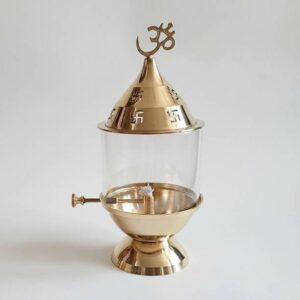 SERENITY LIVING Pure Brass Diya