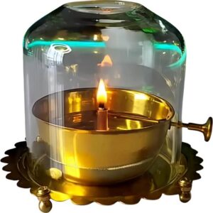 XOMARK Brass Table Diya