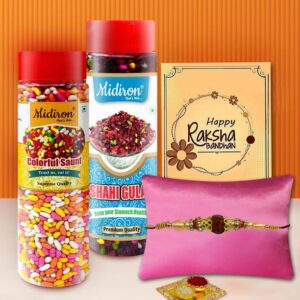 Midiron Designer Rakhi Mukhwas Combo