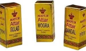 Mogra, Gulab & Sandal Attar Set (Pack of 3)