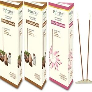 PureDay Sandalwood & Rose Dhoop (200 Sticks)