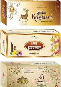 Shah Fragrances Golden Kasturi Dhoop (300g)