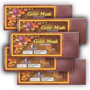 Dhoop Chaon Gold Musk Sticks (Pack of 5)