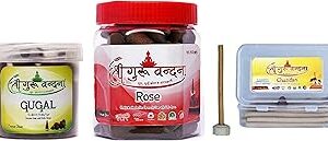 SGV Guggul Box, Rose Cones & Chandan Agarbatti