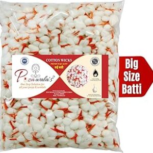 Puzawala Red Kesar Tip Big Round Wicks (1100 Pcs)