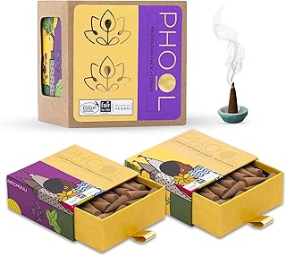 Phool Nagchampa & Patchouli Cones (80 Units)
