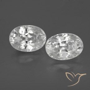 3.04ctw White Zircon Oval