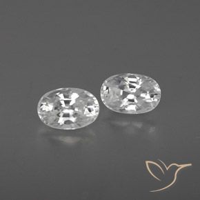 1.71ctw White Zircon Oval