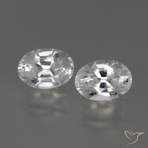 2.40ctw White Zircon Oval