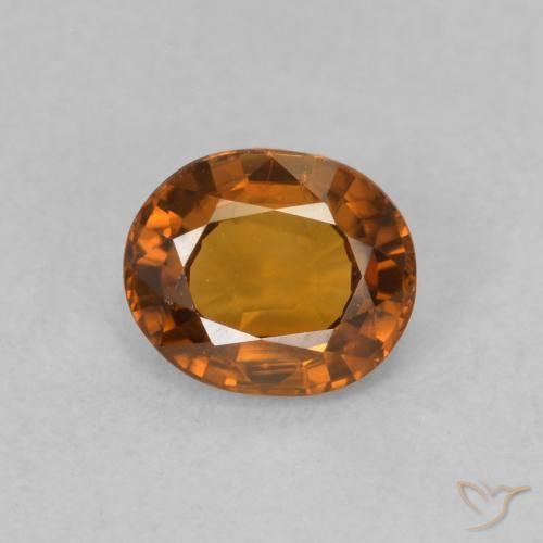 0.88ct Orange Zircon Oval