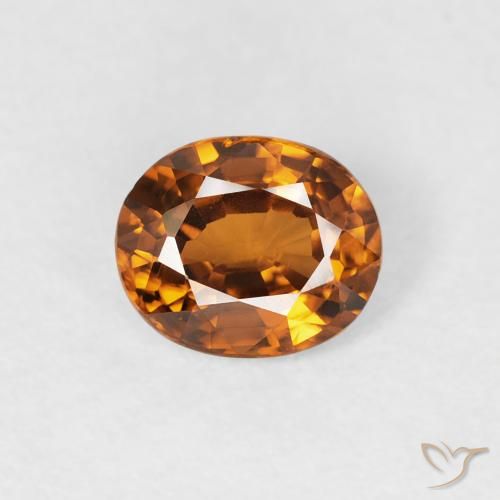 0.90ct Orange Zircon Oval